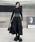 Pleat Ruffle Skirt